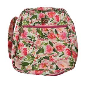 Mary Square Full Bloom Pink Floral Bible Cover